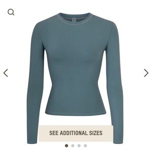 SOLD - Skims Cotton Jersey Longsleeve Tee
